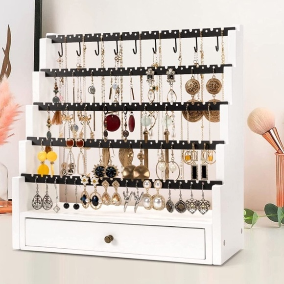 🆕 Jewelry Necklace Stud Bracelet Earring Ring Organizer Holder Stand Display - Picture 4 of 4